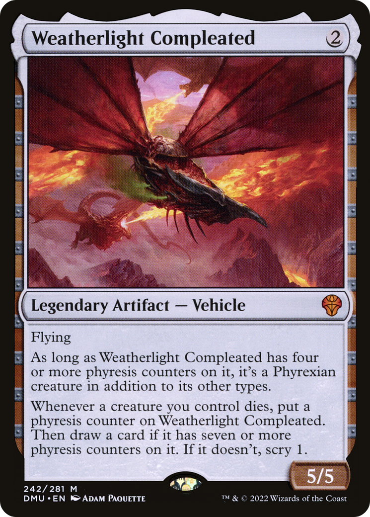Weatherlight Compleated - Mythic Legendary Artifact — Vehicle card from Dominaria United