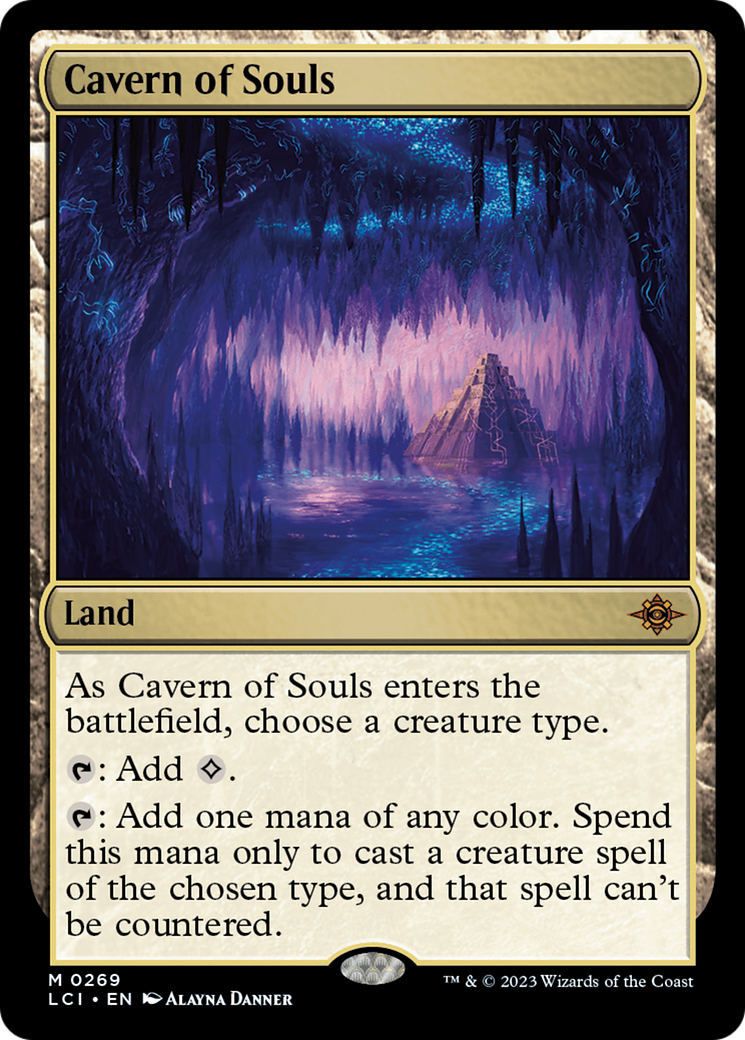Cavern of Souls - Mythic Land card from The Lost Caverns of Ixalan