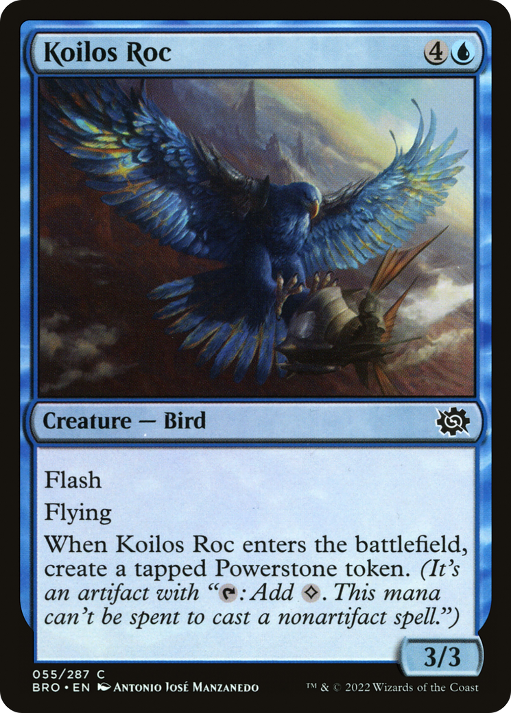 Koilos Roc - Common Creature — Bird card from The Brothers' War