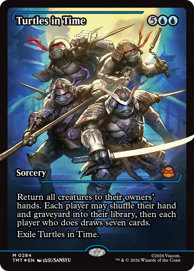Turtles in Time - Mythic Sorcery card from Teenage Mutant Ninja Turtles