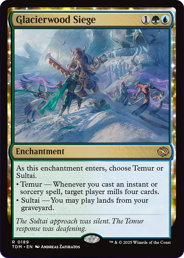 Glacierwood Siege - Rare Enchantment card from Tarkir: Dragonstorm