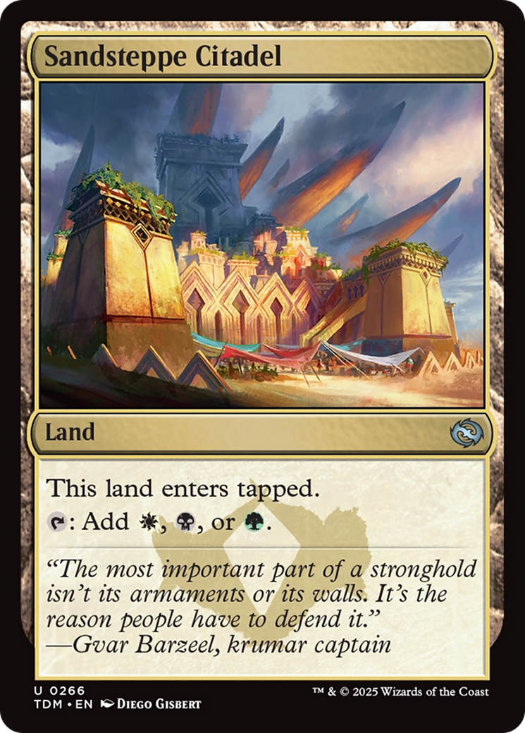Sandsteppe Citadel - Uncommon Land card from TDM