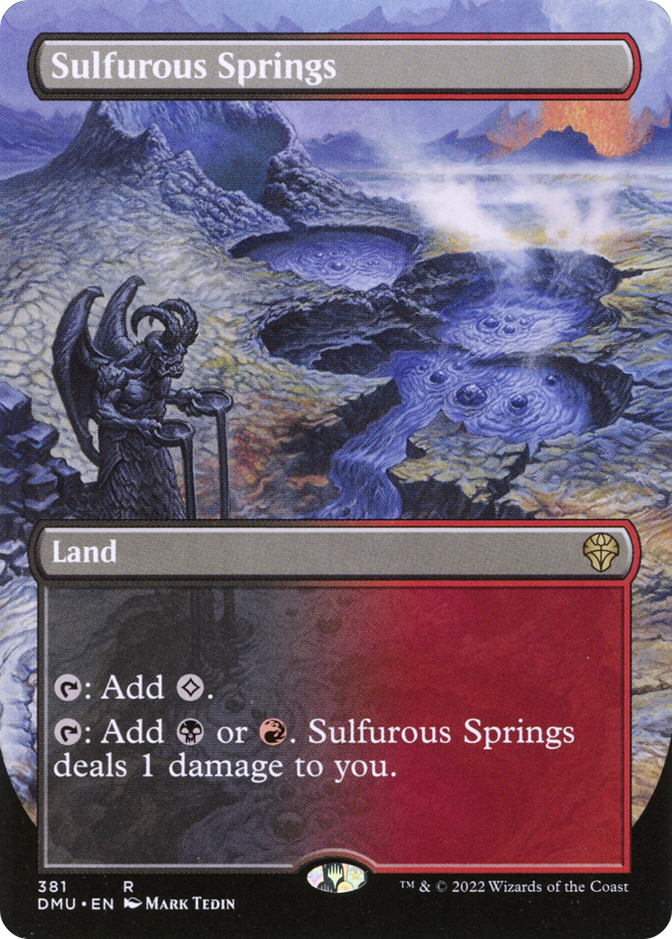 Sulfurous Springs - Rare Land card from Dominaria United