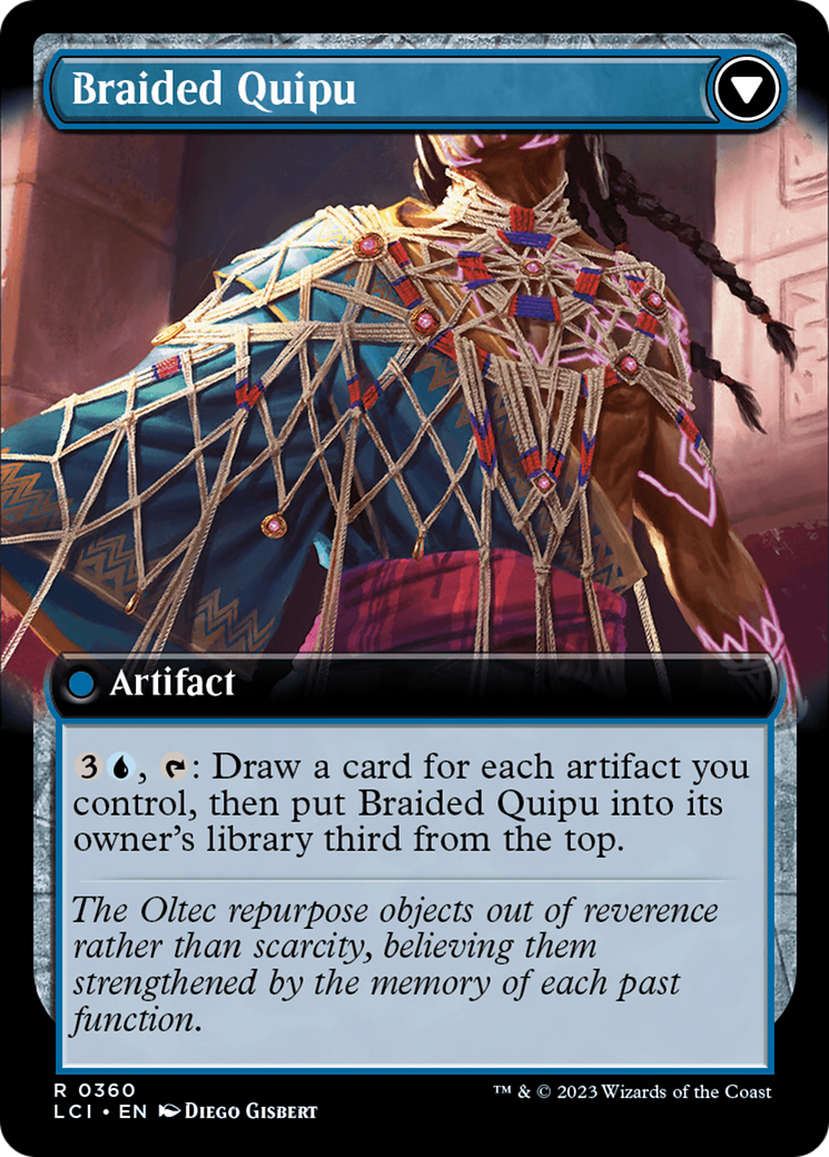 Back face of Braided Net // Braided Quipu - Artifact card