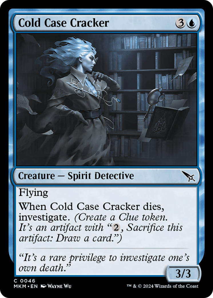 Cold Case Cracker - Common Creature — Spirit Detective card from Murders at Karlov Manor