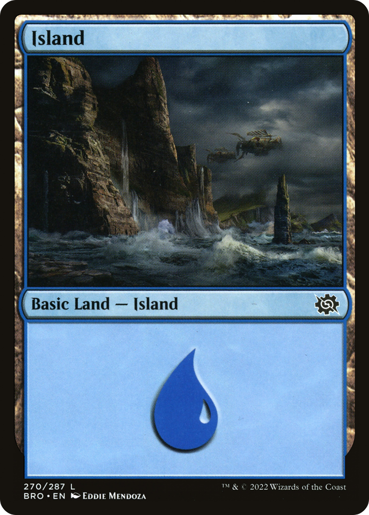 Island - Common Basic Land — Island card from The Brothers' War