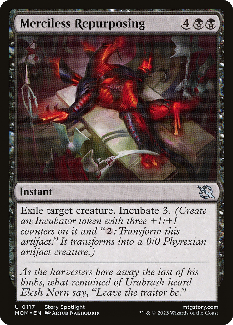 Merciless Repurposing - Uncommon Instant card from March of the Machine