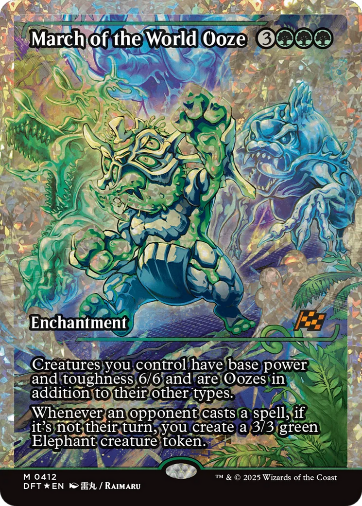 March of the World Ooze - Mythic Enchantment card from Aetherdrift