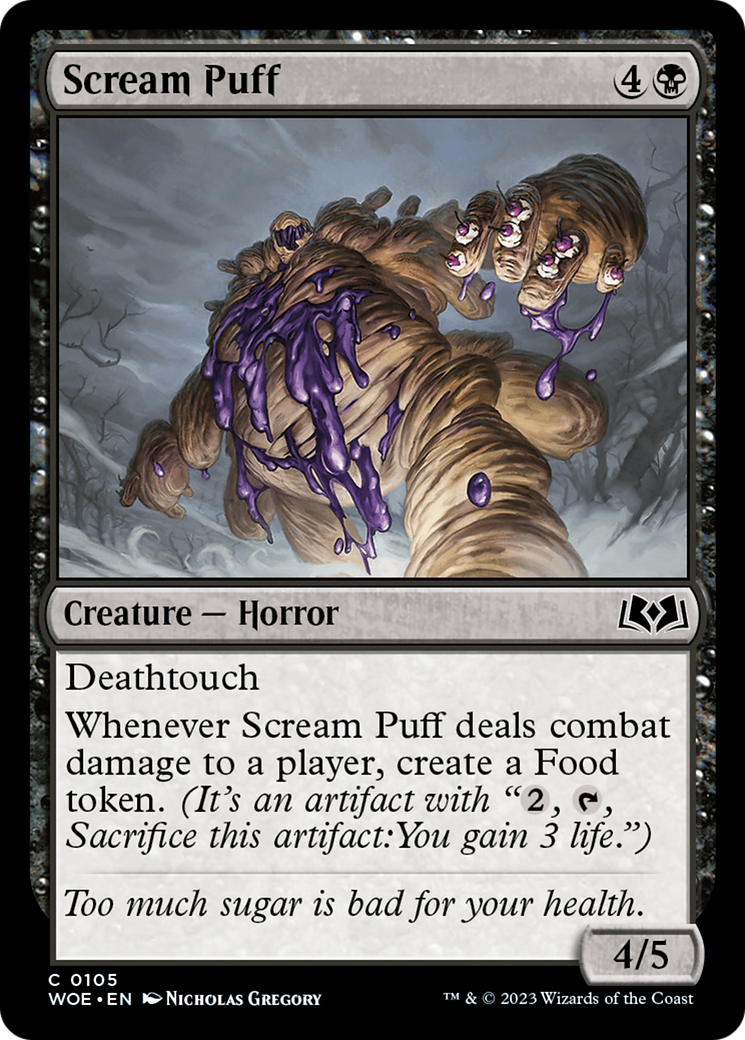 Scream Puff - Common Creature — Horror card from Wilds of Eldraine