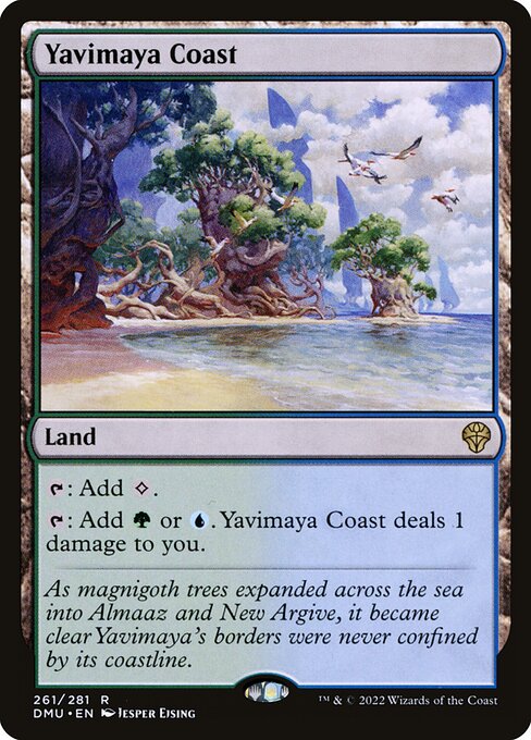 Yavimaya Coast - Rare card from DMU