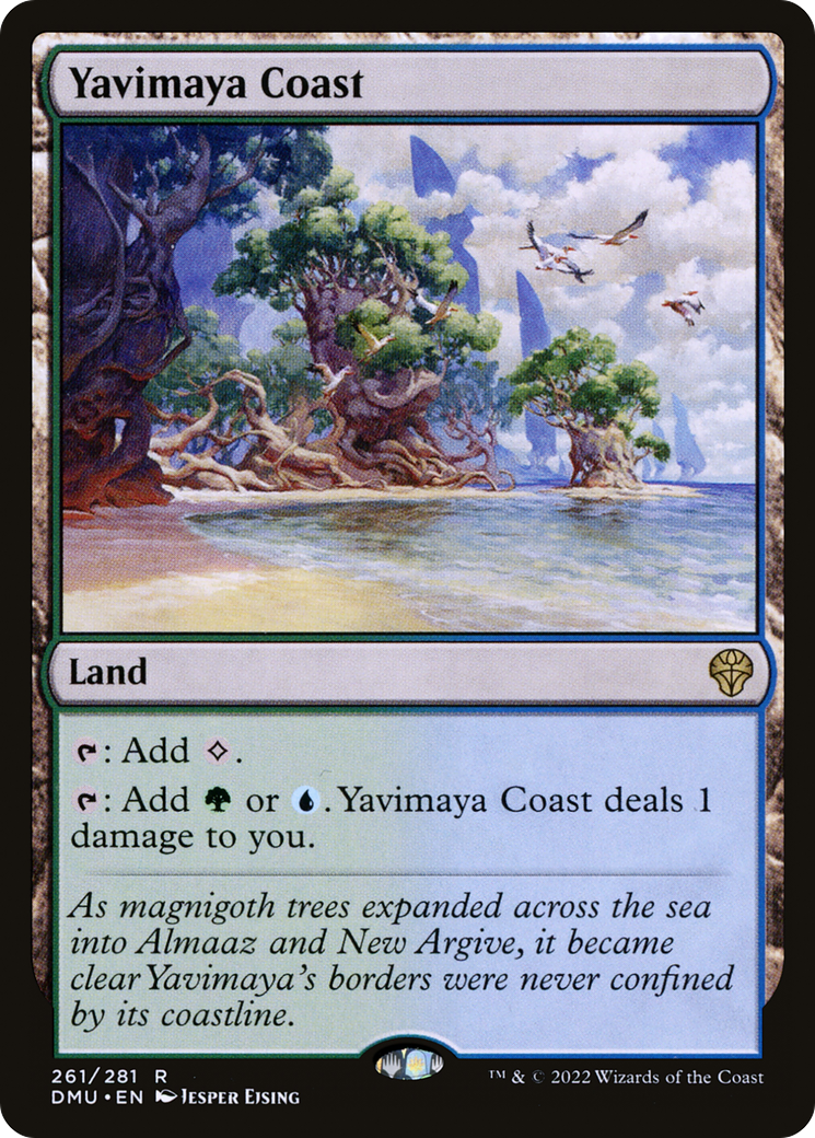 Yavimaya Coast - Rare Land card from DMU