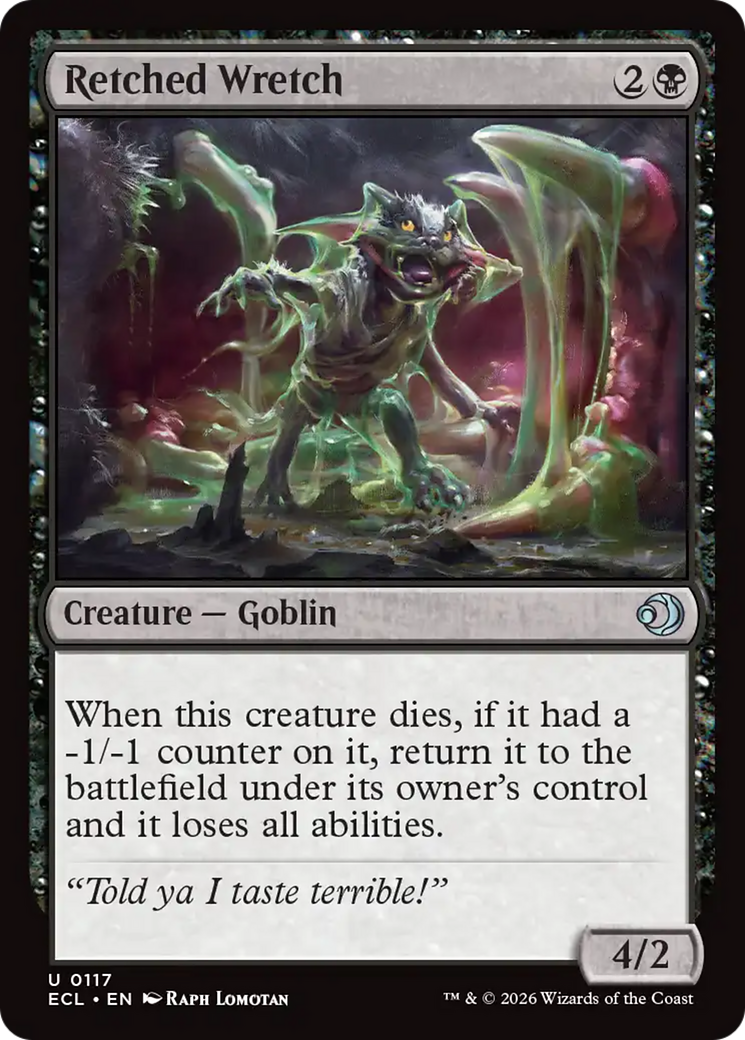Retched Wretch - Uncommon Creature — Goblin card from Lorwyn Eclipsed