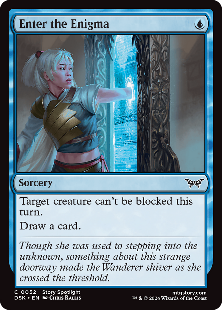 Enter the Enigma - Common Sorcery card from Duskmourn: House of Horror