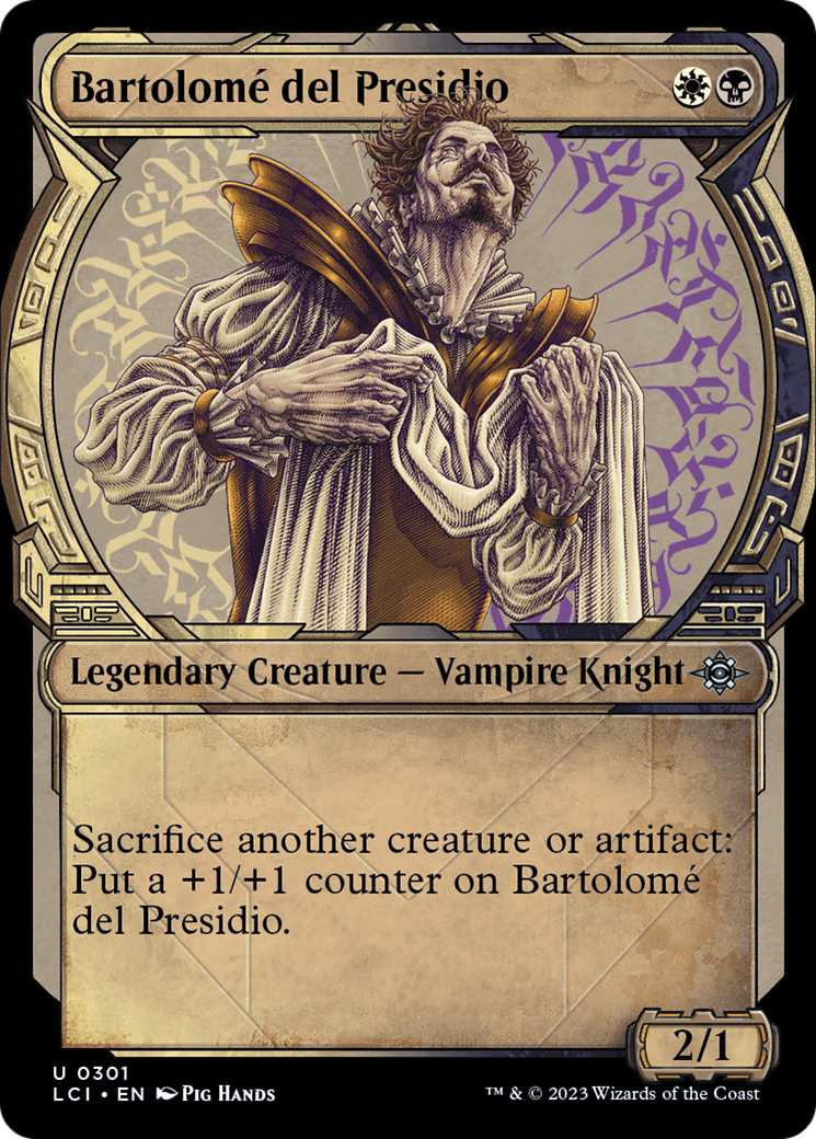 Bartolomé del Presidio - Uncommon Legendary Creature — Vampire Knight card from The Lost Caverns of Ixalan