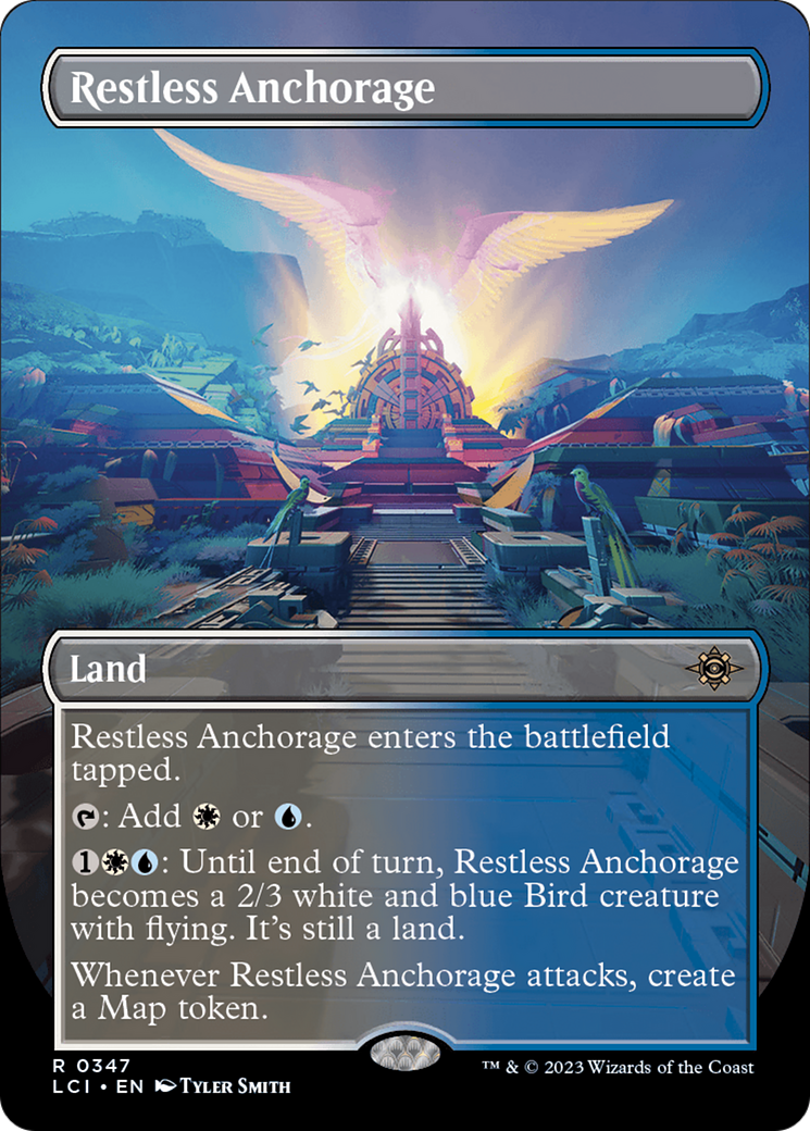 Restless Anchorage - Rare Land card from The Lost Caverns of Ixalan