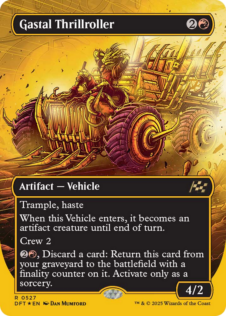Gastal Thrillroller - Rare Artifact — Vehicle card from Aetherdrift