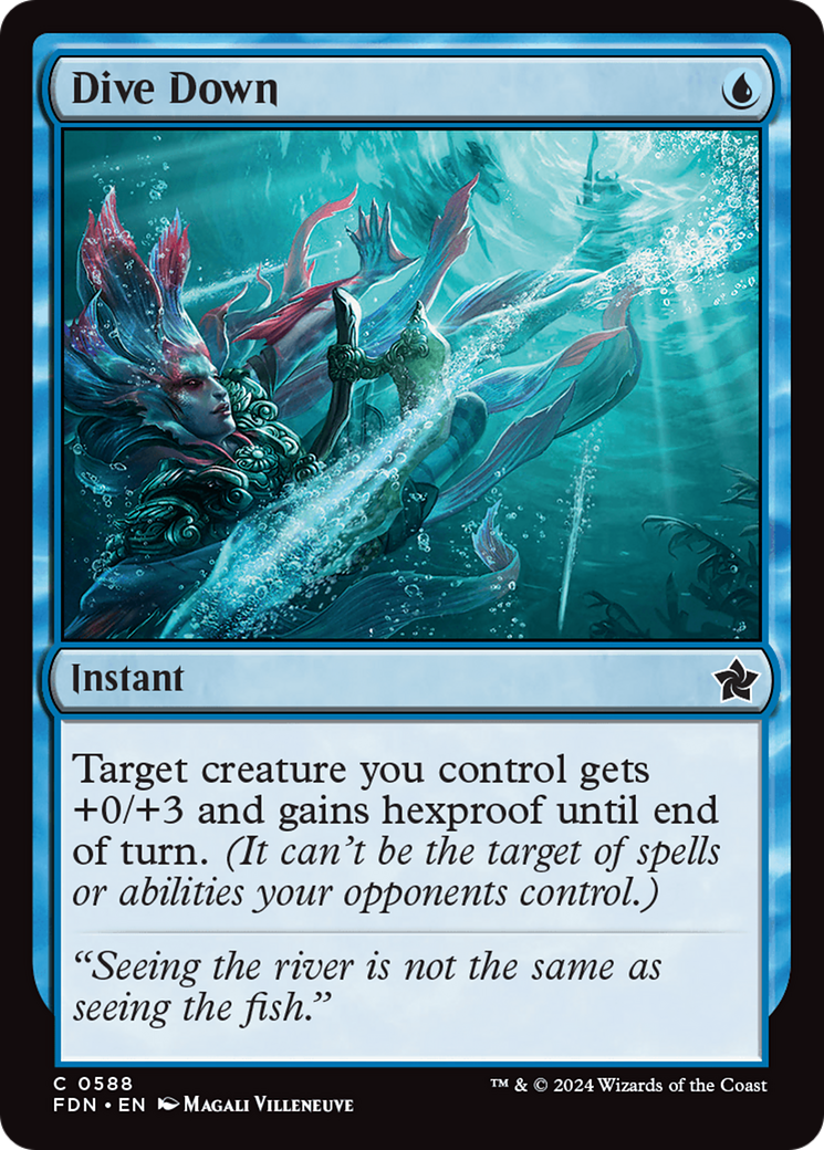 Dive Down - Common Instant card from Foundations
