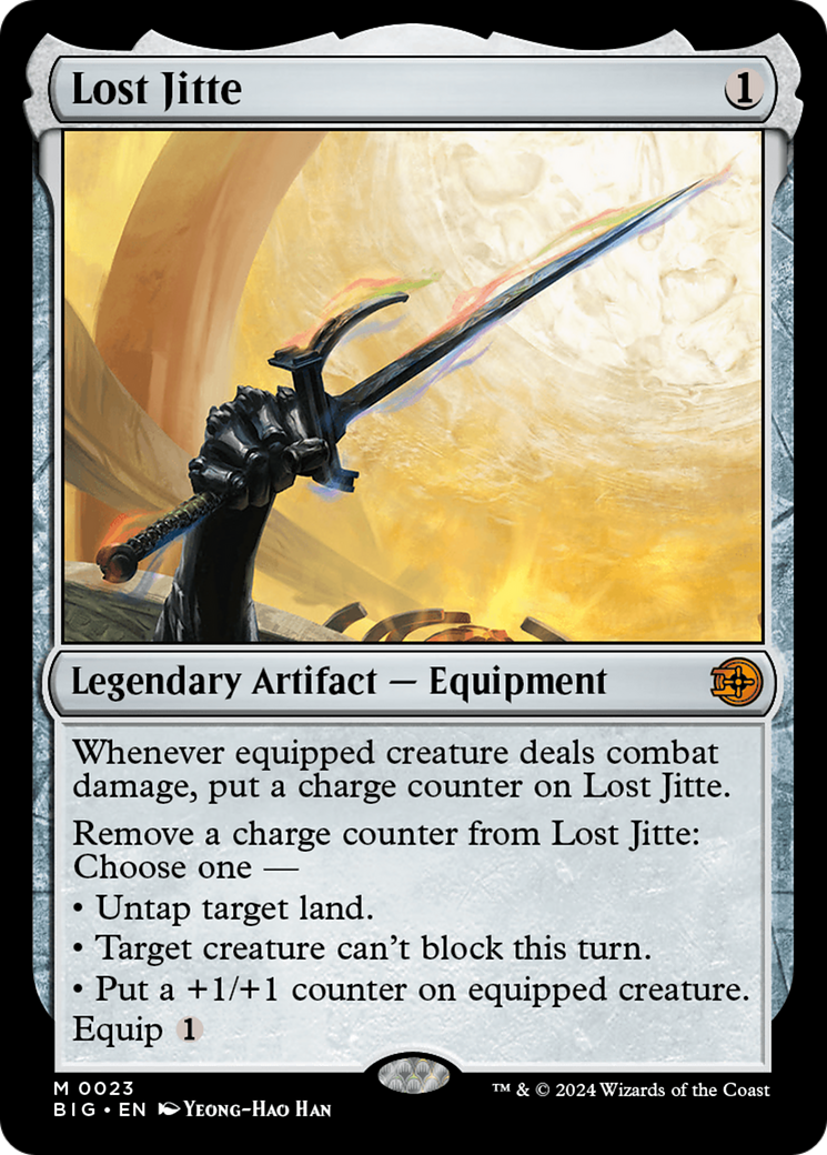 Lost Jitte - Mythic Legendary Artifact — Equipment card from The Big Score