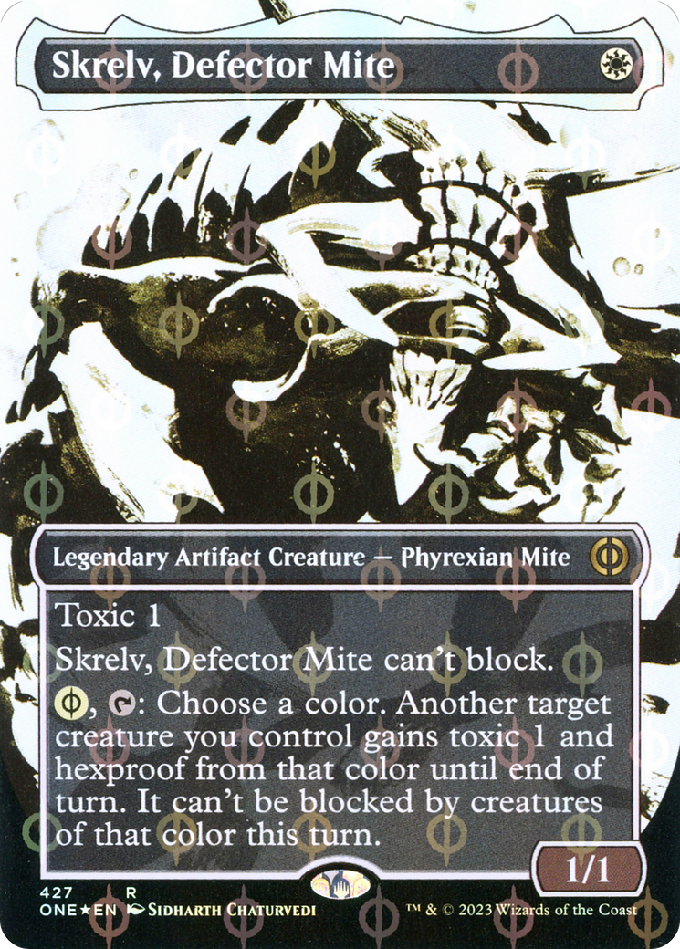 Skrelv, Defector Mite - Rare Legendary Artifact Creature — Phyrexian Mite card from Phyrexia: All Will Be One