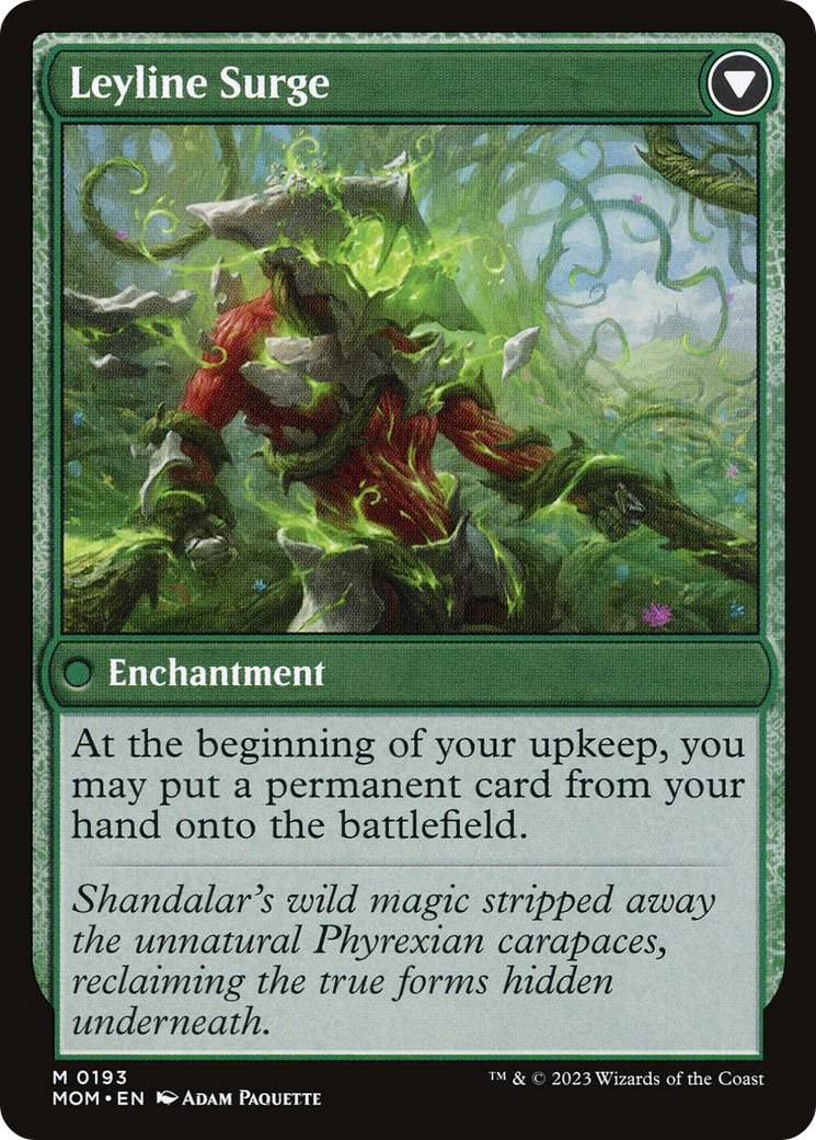 Back face of Invasion of Shandalar // Leyline Surge - Enchantment card