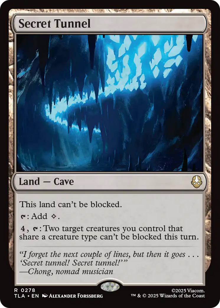 Secret Tunnel - Rare Land card from TLA
