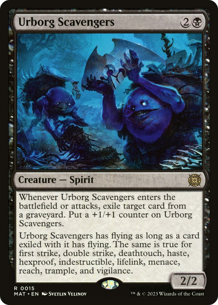 Urborg Scavengers - Rare Creature — Spirit card from March of the Machine: The Aftermath