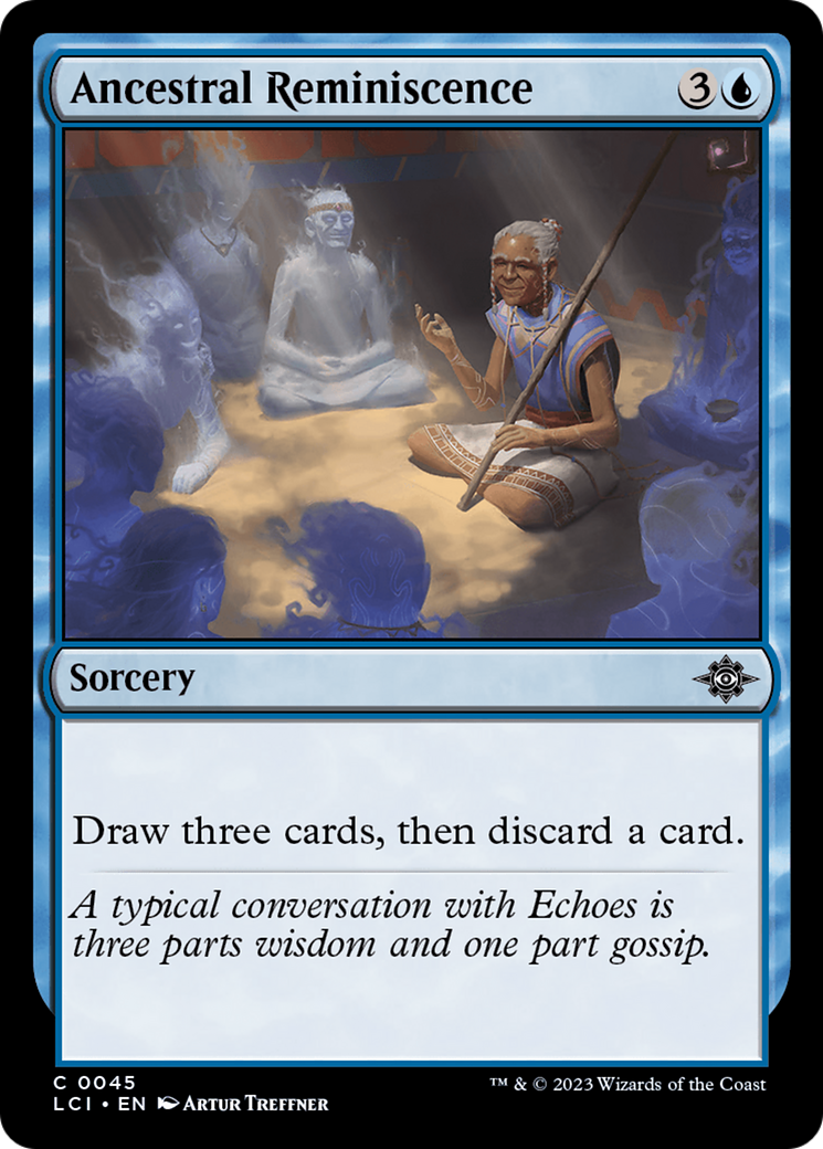 Ancestral Reminiscence - Common Sorcery card from The Lost Caverns of Ixalan