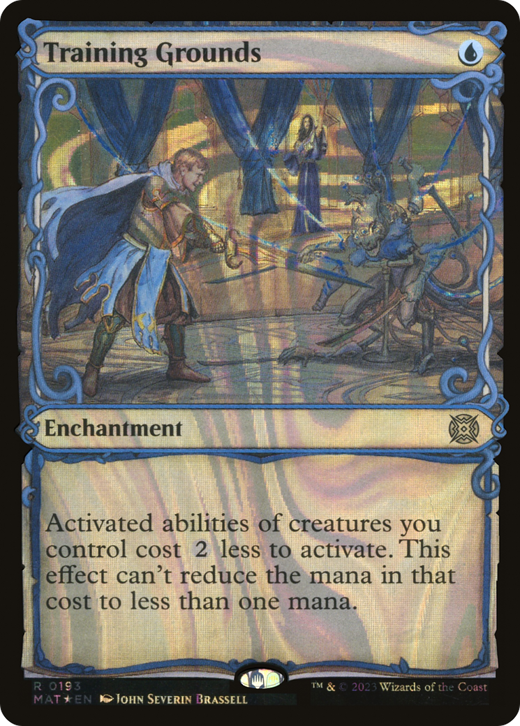 Training Grounds - Rare Enchantment card from March of the Machine: The Aftermath