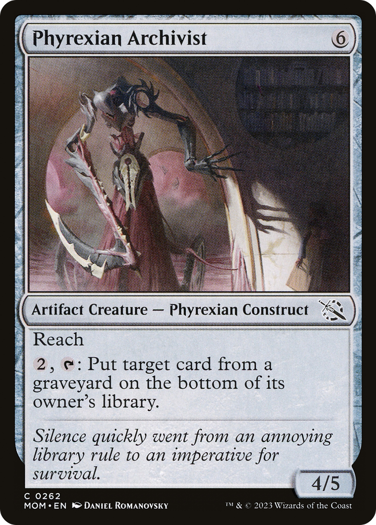 Phyrexian Archivist - Common Artifact Creature — Phyrexian Construct card from March of the Machine