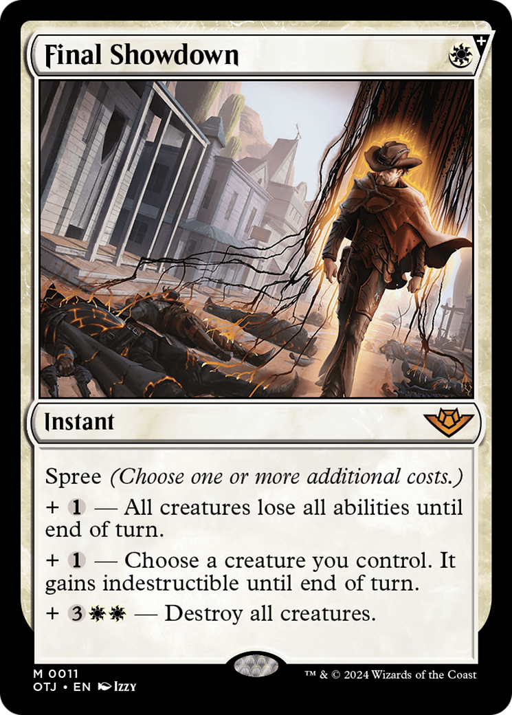 Final Showdown - Mythic Instant card from Outlaws of Thunder Junction