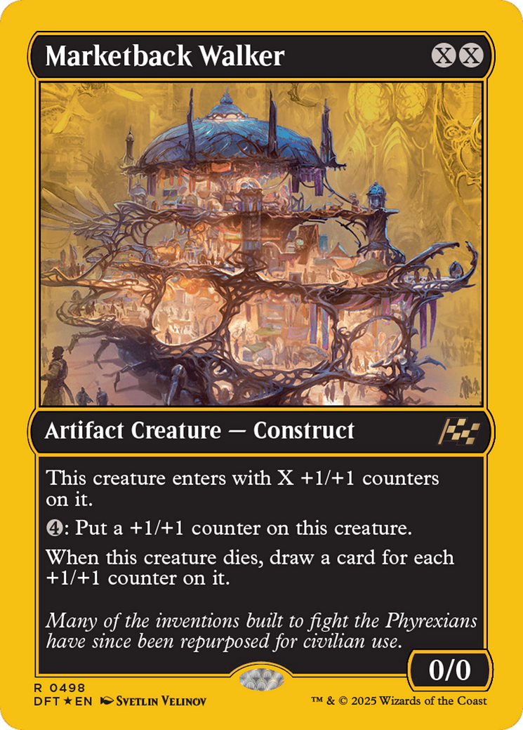 Marketback Walker - Rare Artifact Creature — Construct card from Aetherdrift