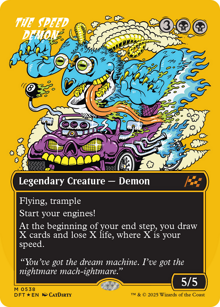 The Speed Demon - Mythic Legendary Creature — Demon card from Aetherdrift