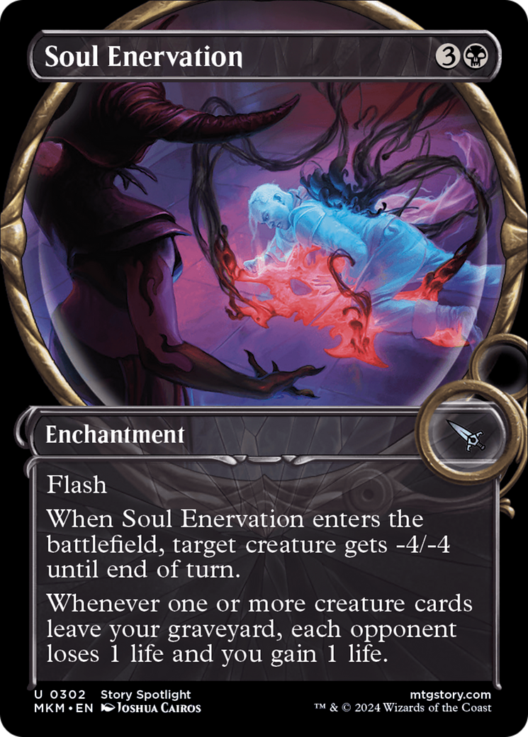 Soul Enervation - Uncommon Enchantment card from Murders at Karlov Manor
