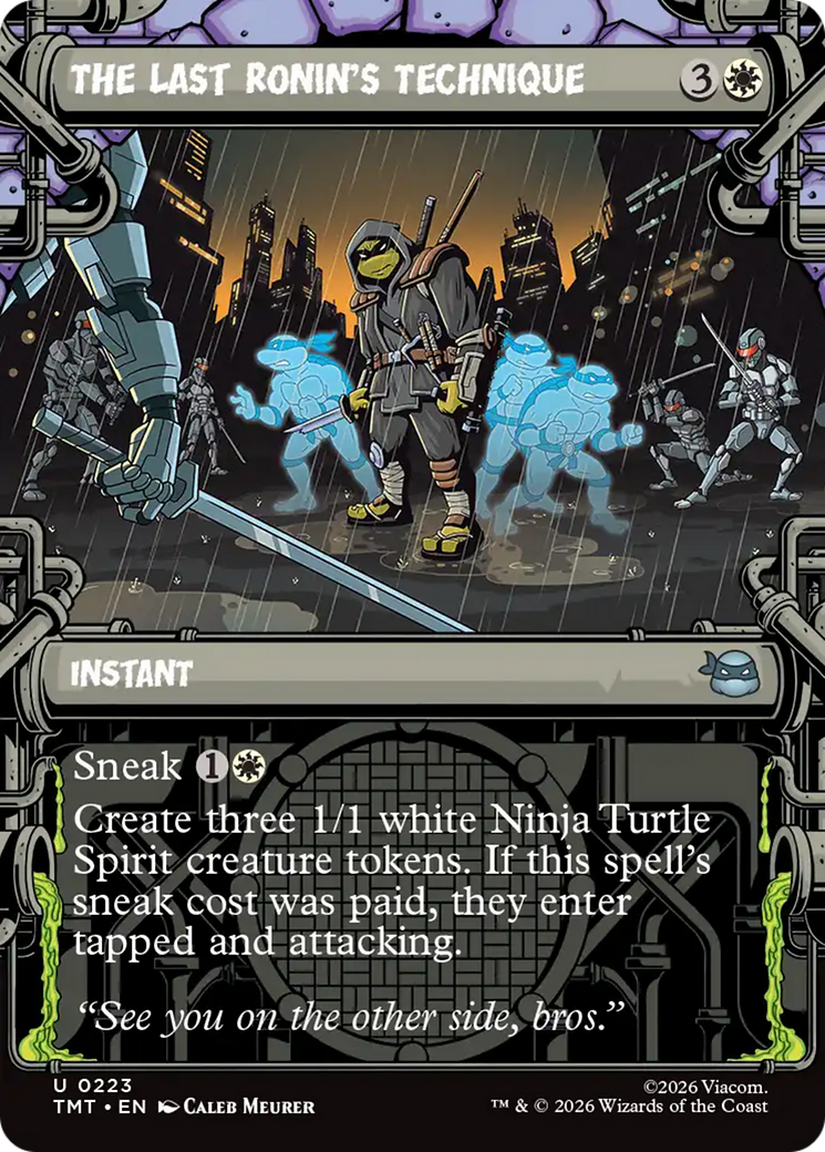 The Last Ronin's Technique - Uncommon Instant card from Teenage Mutant Ninja Turtles