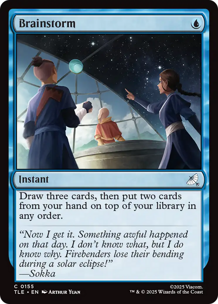Brainstorm - Common Instant card from Avatar: The Last Airbender Eternal