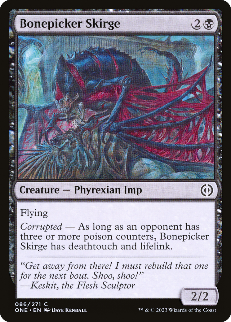 Bonepicker Skirge - Common Creature — Phyrexian Imp card from Phyrexia: All Will Be One