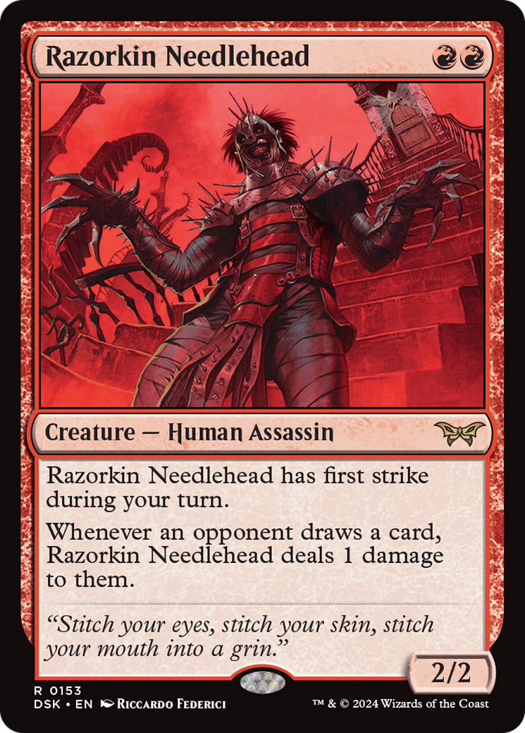 Razorkin Needlehead - Creature — Human Assassin used in 33.3% of Boros sideboards