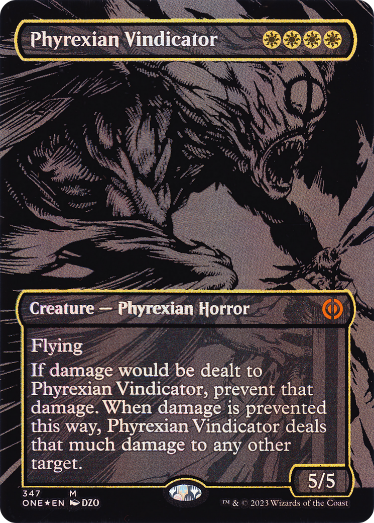 Phyrexian Vindicator - Mythic Creature — Phyrexian Horror card from Phyrexia: All Will Be One