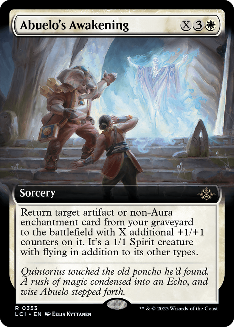 Abuelo's Awakening - Rare Sorcery card from The Lost Caverns of Ixalan