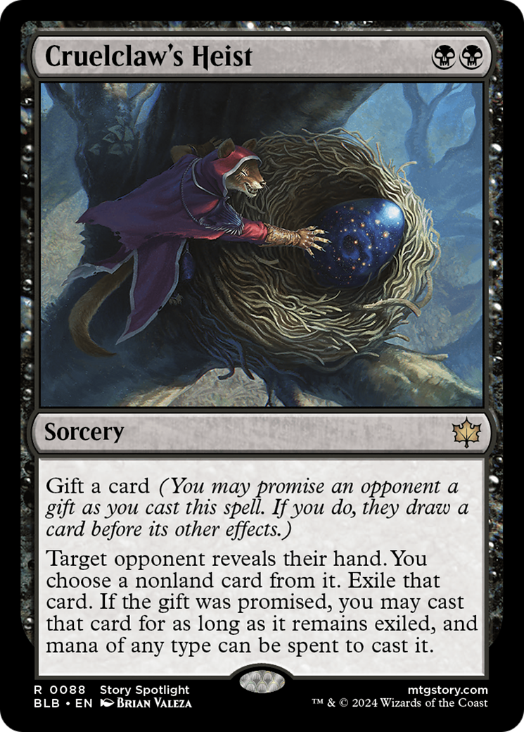 Cruelclaw's Heist - Rare Sorcery card from Bloomburrow