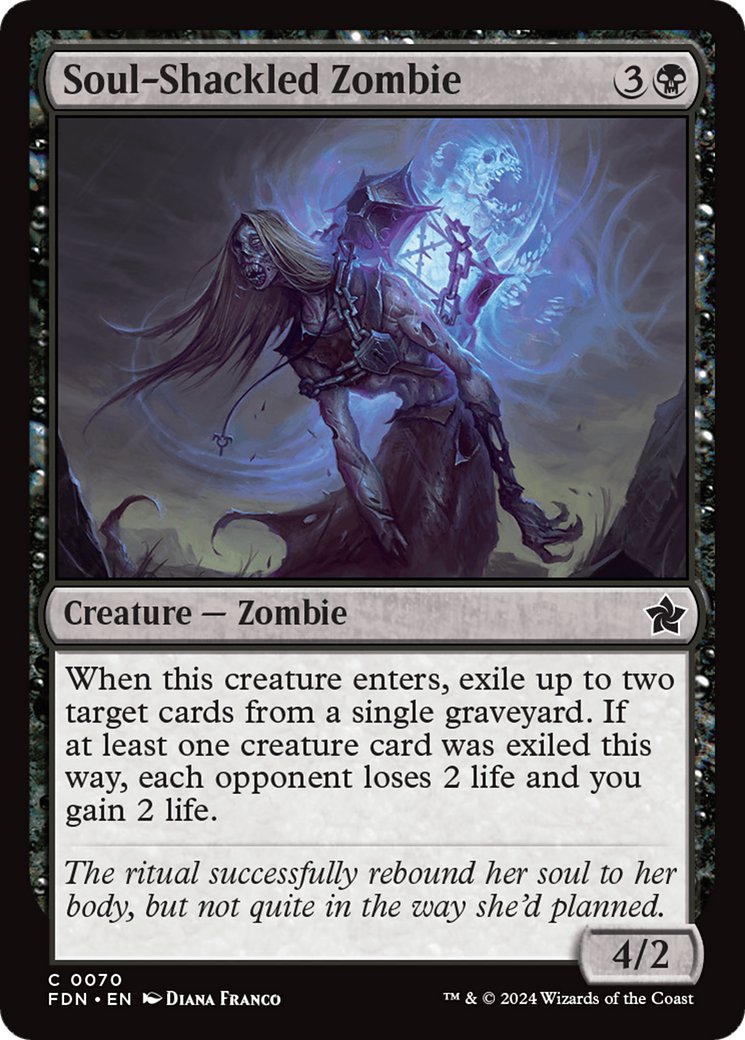 Soul-Shackled Zombie - Common Creature — Zombie card from Foundations