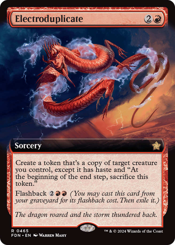 Electroduplicate - Rare Sorcery card from Foundations