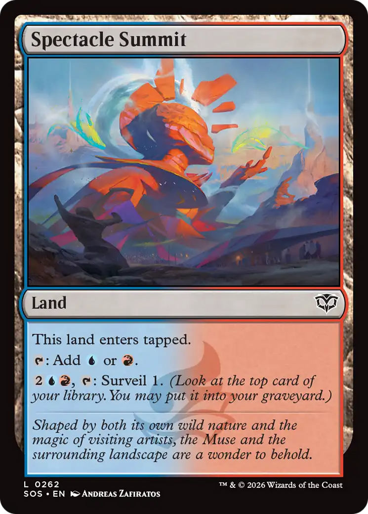 Spectacle Summit - Common Land card from Secrets of Strixhaven