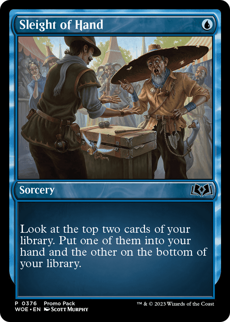 Sleight of Hand - Common Sorcery card from Wilds of Eldraine