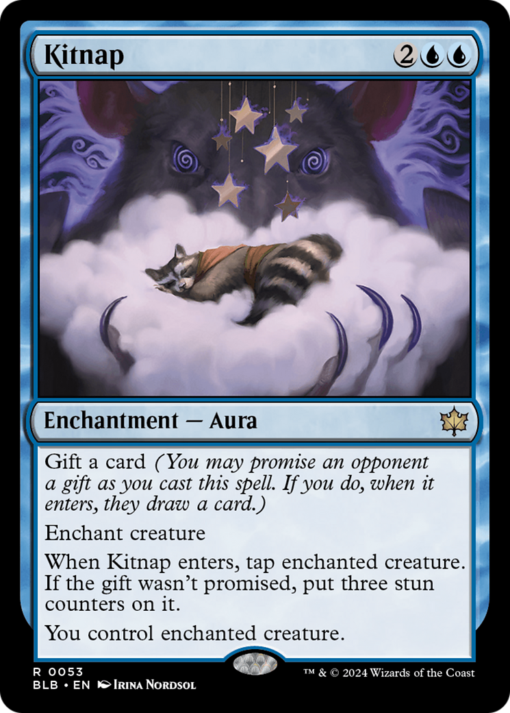 Kitnap - Rare Enchantment — Aura card from Bloomburrow