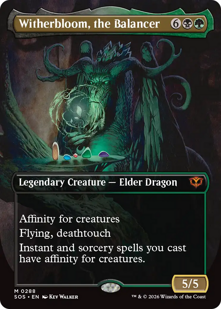 Witherbloom, the Balancer - Mythic Legendary Creature — Elder Dragon card from Secrets of Strixhaven