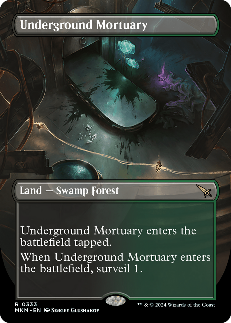 Underground Mortuary - Rare Land — Swamp Forest card from Murders at Karlov Manor