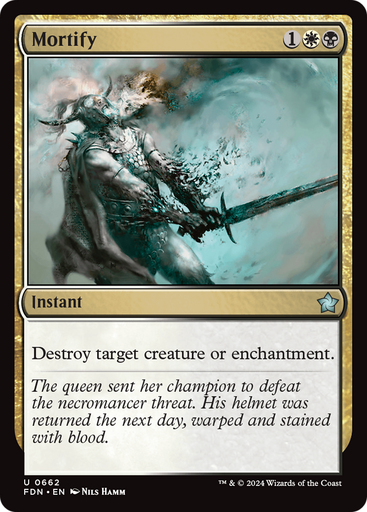 Mortify - Uncommon Instant card from Foundations