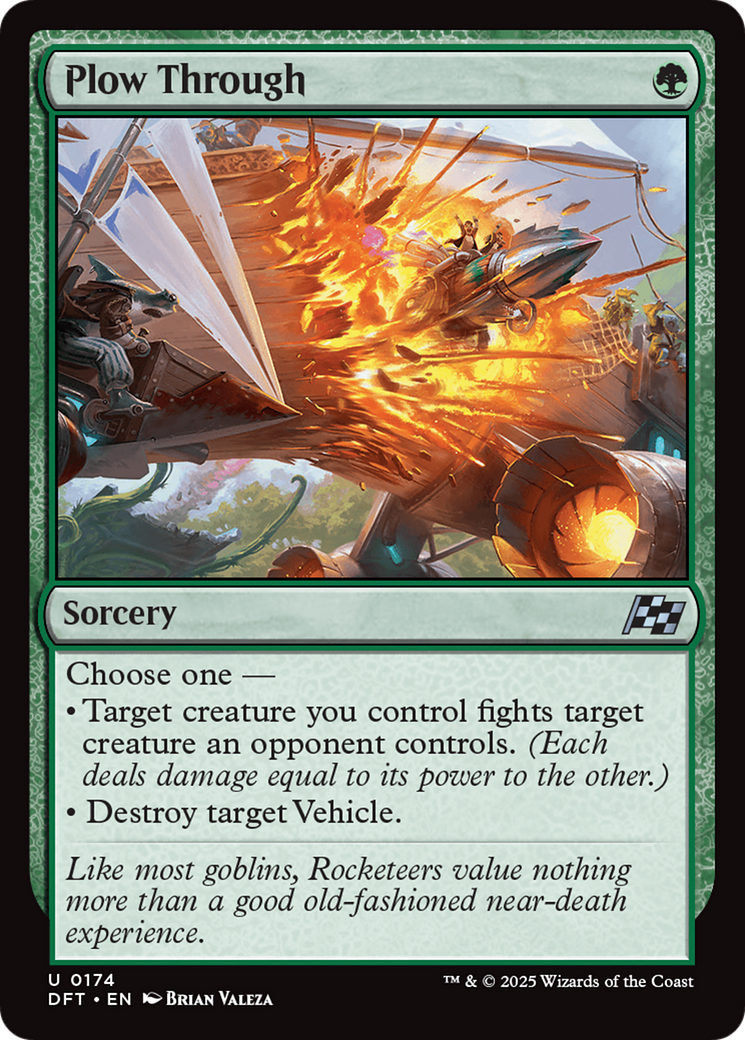 Plow Through - Uncommon Sorcery card from Aetherdrift