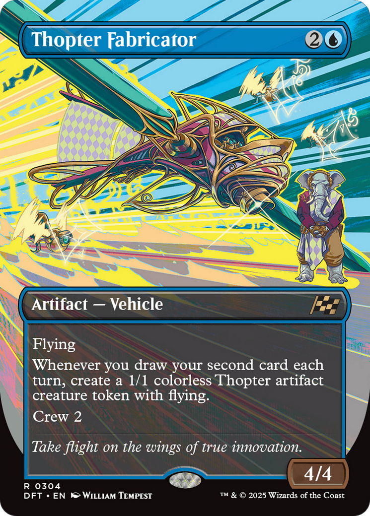 Thopter Fabricator - Rare Artifact — Vehicle card from Aetherdrift
